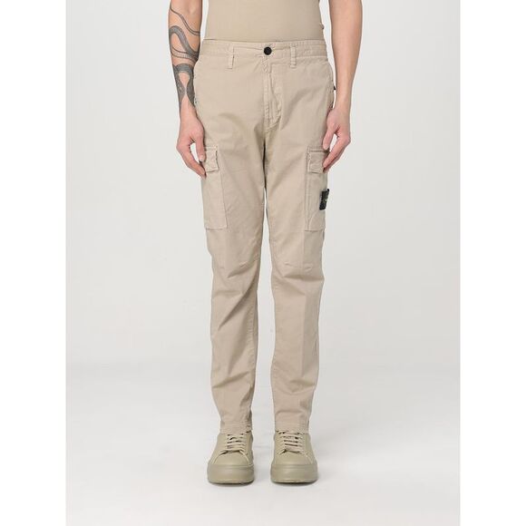 Stone Island Kids Boys Pants In Beige